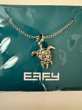 EFFY Silver Sea Turtle Necklace